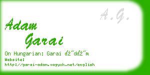 adam garai business card